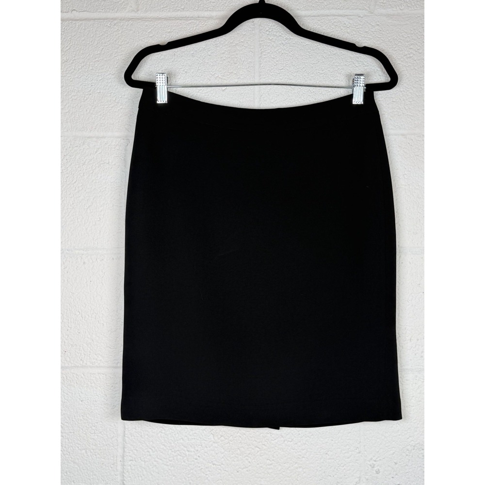 Talbots Petites Black Lined Pencil Skirt Size 8P Classic Career Office Basic
